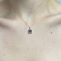 Swarovski ροζ χρυσό κολιέ