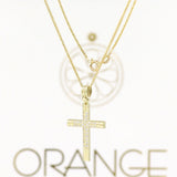 Βαπτιστικός σταυρός Τριάντος με αλυσίδα