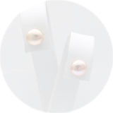 Ασημένια σκουλαρίκια με μαργαριτάρια 6.50mm