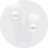 Ασημένια σκουλαρίκια με μαργαριτάρια 8.50mm