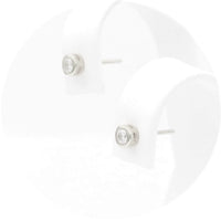 Ασημένια σκουλαρίκια με πέτρες ζιργκόν 4.20mm