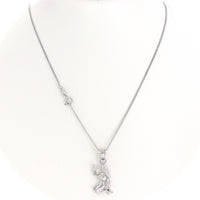 Ασημένιο ανάγλυφο ζώδιο "Παρθένος" με αλυσίδα