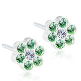 Σκουλαρίκια Βlomdahl Daisy Peridot/Crystal - Orange - Kosmima