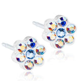 Σκουλαρίκια Βlomdahl Daisy Rainbow/Alexandrite - Orange - Kosmima