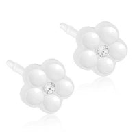 Σκουλαρίκια Βlomdahl Daisy Pearl White - Orange - Kosmima