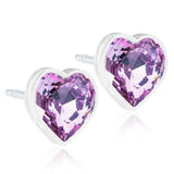 Σκουλαρίκια Βlomdahl Heart Light Amethyst - Orange - Kosmima