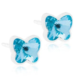 Σκουλαρίκια Βlomdahl Butterfly Aquamarine - Orange - Kosmima