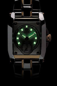 Reactor Fusion-Unisex-Black-Steinless Steel 316L-Black Mop Dial-Sub Seconds-REACTOR - Orange - Kosmima