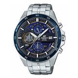 Ανδρικό ρολόι Casio με μπλε/χρυσαφί καντράν και μπρασελέ