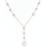 Κολιέ με πέτρες ορυκτές London Blue Topaz