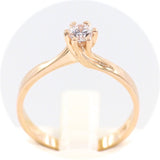 Μονόπετρο δαχτυλίδι